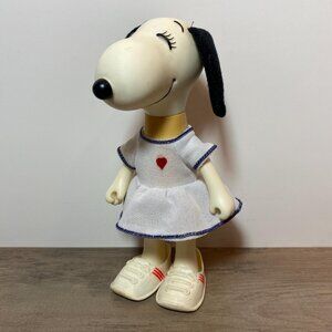 Knickerbocker Snoopy Belle Doll with Tennis Outfit 1980s Charlie Brown Peanuts